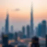 Dubai skyline showcasing modern architecture