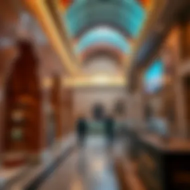 The rich cultural displays at the Dubai Museum showcasing the city's heritage.