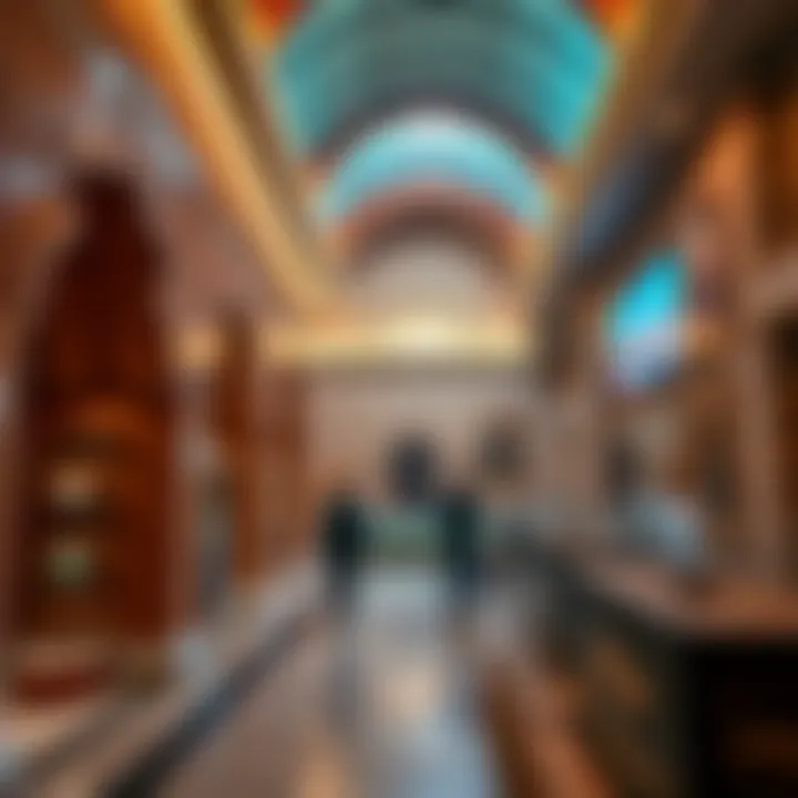 The rich cultural displays at the Dubai Museum showcasing the city's heritage.