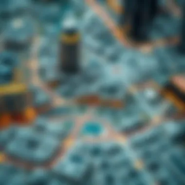 Location Map of Town Square Dubai Map highlighting the strategic location of Town Square Dubai in the urban context