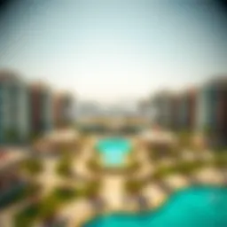 Aerial view of Ansam Phase 2 showcasing its architectural design and layout