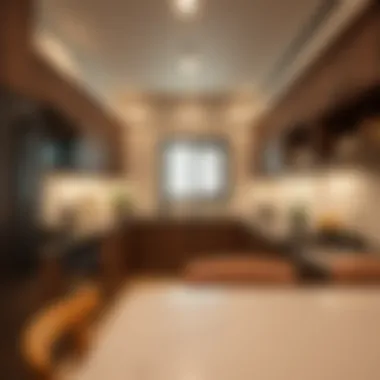 Modern Communal Kitchen in Jumeirah 3 Modern kitchen area in a communal living setup