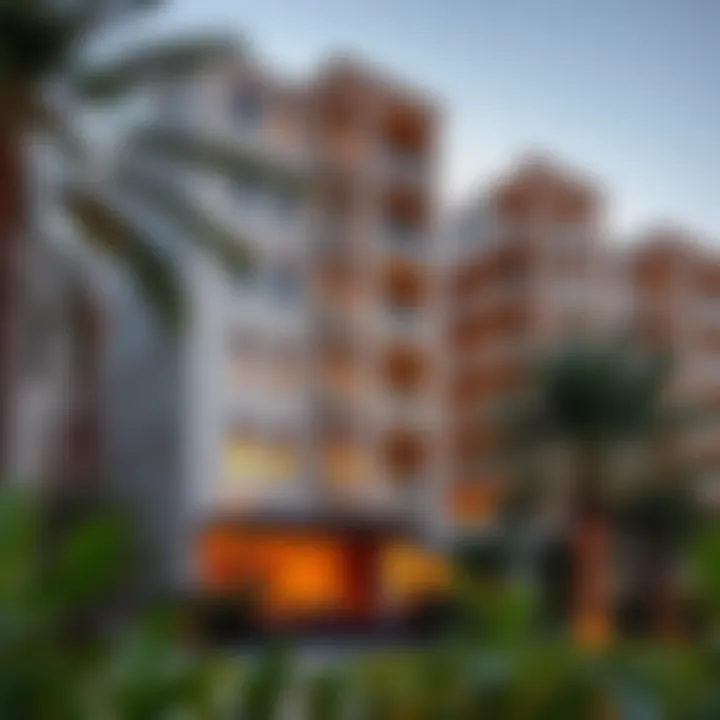 Residential Building in Jumeirah 3 Exterior view of a residential building in Jumeirah 3