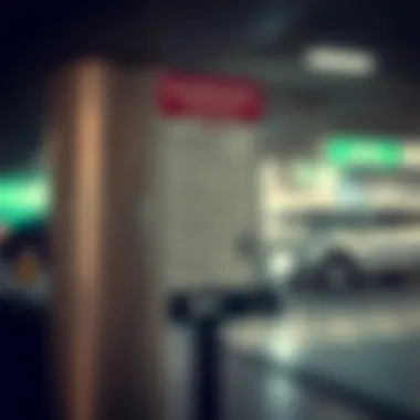 Guidelines for visitors regarding parking