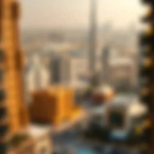 Diverse Property Types in Dubai Aerial view of Dubai's skyline showcasing diverse property types