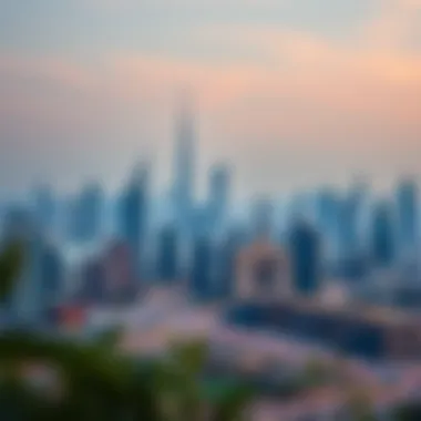 Dubai's Real Estate Landscape A dynamic skyline of Dubai showcasing real estate opportunities