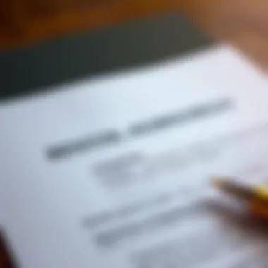 Key Rental Agreement Clauses A close-up of a rental agreement document highlighting key clauses