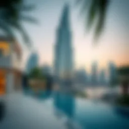Architectural marvel of a Dubai skyscraper representing luxury living