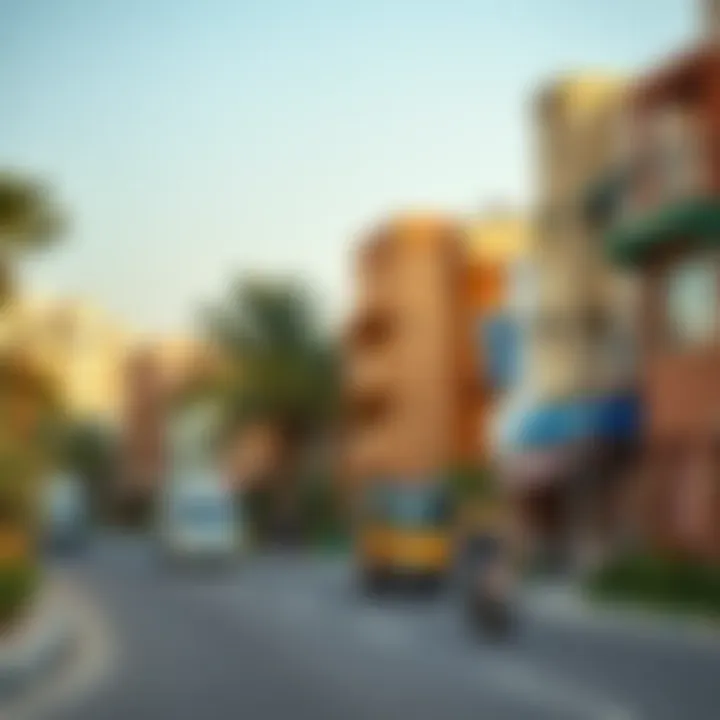 Vibrant Neighborhood Scene in Abu Dhabi Vibrant neighborhood scene in Abu Dhabi