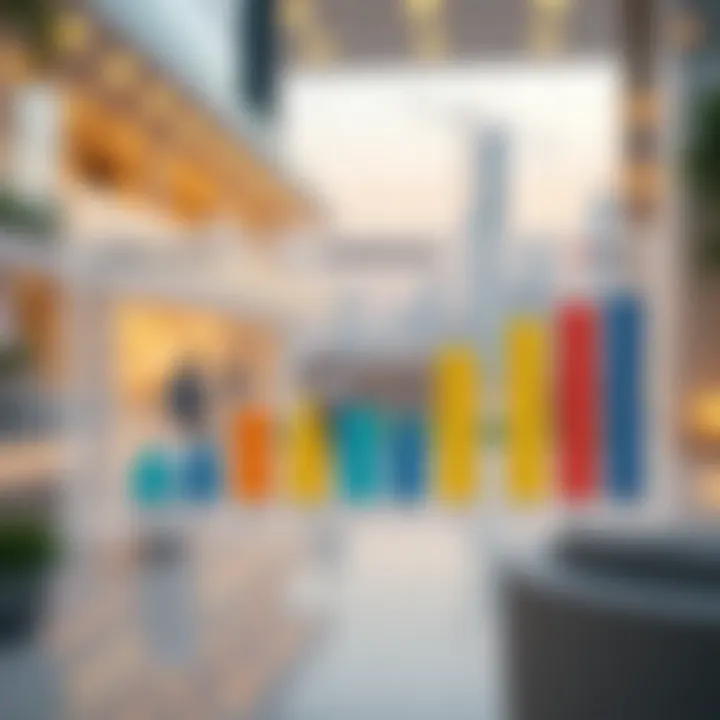 A chart comparing living costs across various emirates in the UAE