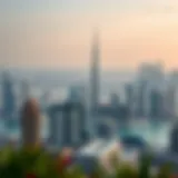 Luxury Developments in Dubai's Skyline Panoramic view of Dubai's skyline showcasing luxury real estate developments