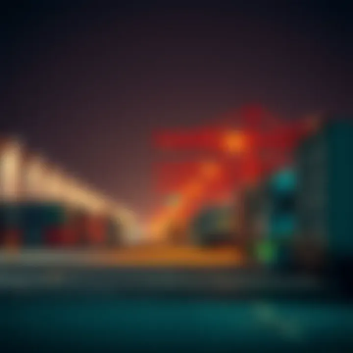 Logistics operations in Jebel Ali