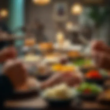Diverse Iftar Meals Diverse iftar meals from around the world