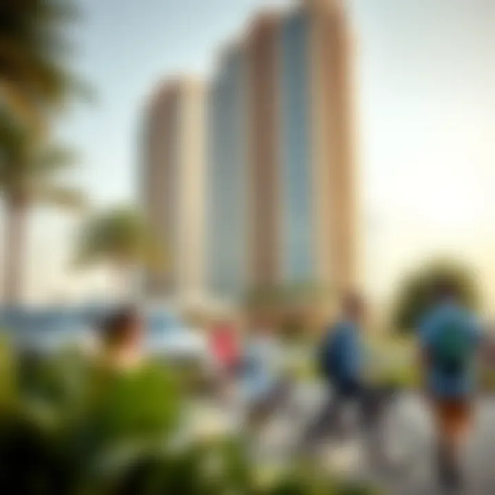 Dynamic Community Lifestyle at Wasl Port Views Building 8 Vibrant community lifestyle surrounding Wasl Port Views Building 8