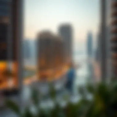 Strategic Location of Wasl Port Views Building 8 Panoramic view showcasing the strategic location of Wasl Port Views Building 8