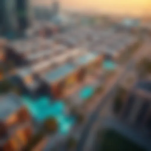 Aerial view of WestZone Al Mina showcasing modern architecture