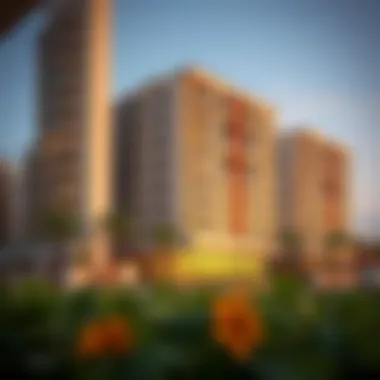 Luxury residential buildings in WestZone Al Mina