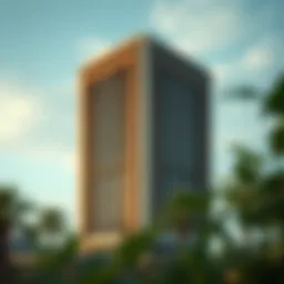 Breathtaking view of Windsor Manor Tower showcasing its unique architectural lines