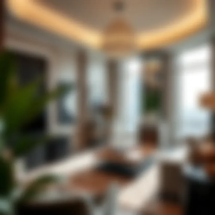 Interior design of a luxurious apartment in Windsor Manor Tower