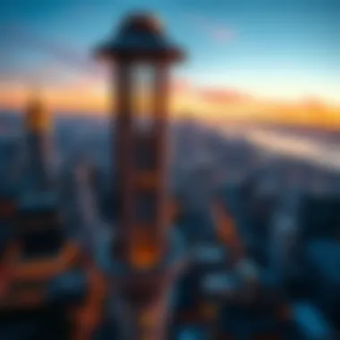 Panoramic skyline view from Windsor Manor Tower’s observation deck